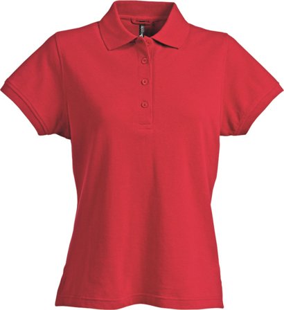 Fristads 1723 PIQ Pikétröja röd Röd, Kläder