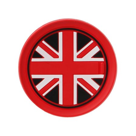 7,7 mm silikagel koppunderlag for bil, sklisikker, for Mini Cooper 2011 2012 2013 R, rød