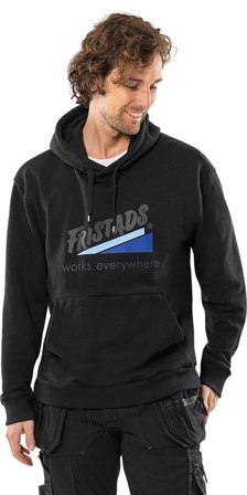 Fristads Herr Fristads 100 år hoodie, limited edition, Svart