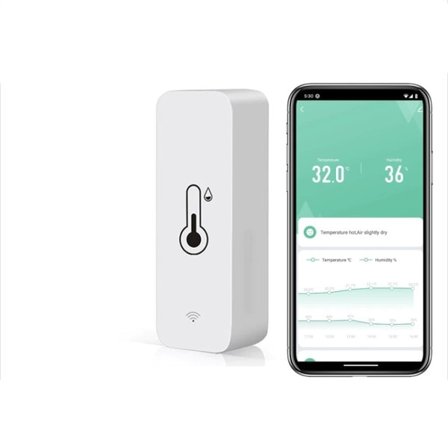 Älykäs lämpötila ja kosteusanturi WiFi APP kaukosäädin näyttö