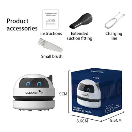 Diamond Quicker Picker Bord Dammsugare VIT