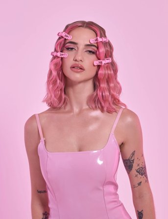 Mermade Hair Grip Clips - Pink - ONE SIZE