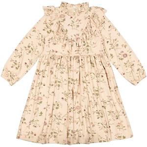 Kids - MarMar Copenhagen Floral Dress Marron Botanic 116 cm - Dresses - 116 cm - Beige