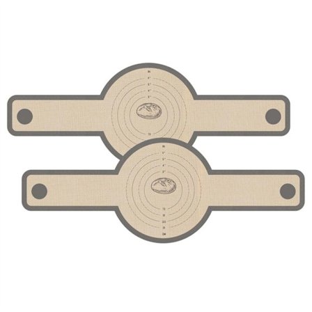 Silikon Brødsjal til Hollandsk Ovn, 2 Pakker Genanvendelige Non-Stick Nemme at Rengøre Bagemåtter med Lange Håndtag
