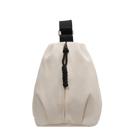 Modehandväska för kvinnor, nisch axelväska, trendig personlig diagonal cross body-väska, bucket bag i canvas för kvinnor