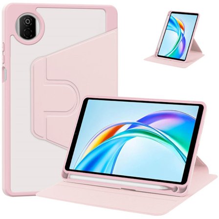 Fodral för Honor X7 2025 8,7 tum med pennhållare, rosa