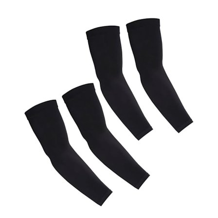 Solbeskyttelses armbeskyttere, UV-beskyttelse, skridsikker, kompressions armbeskyttere, aktive beskyttelsesærmer, unisex, one size fits all, sort