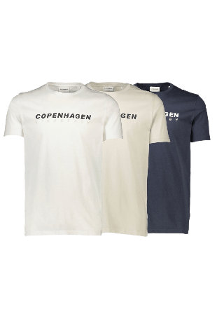 Lindbergh 3 pack CPH tee S/S Överdelar Herr Flerfärgad XL