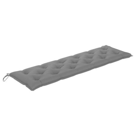 Vidaxl Bänkdyna För Trädgården Grå 180x50x7 Cm Tyg Grå