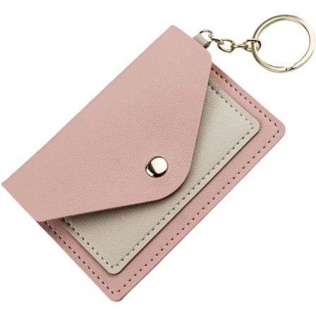 Elegant Godis Kort Hållare Nyckelring Dam Myntväska Liten Kreditkortshållare Mode Plånboksväska