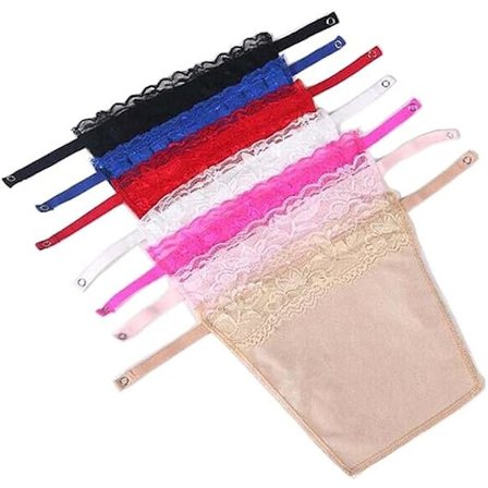 7 kpl Naisten Pitsillä Varustettu Puoliliivi-Rintaliivinsisäosa Peittävä Paneeli