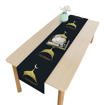 Eid Mubarak Bordløber Ramadan Dekoration Dug 1 1