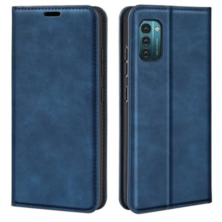 Nokia G11 / G21 Fodral Flip Skin Touch Blå