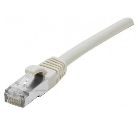 EXC Network Cable | Cat 6 | F/UTP | Low smoke/halogen free | Connection cable | Grey | 0.5m