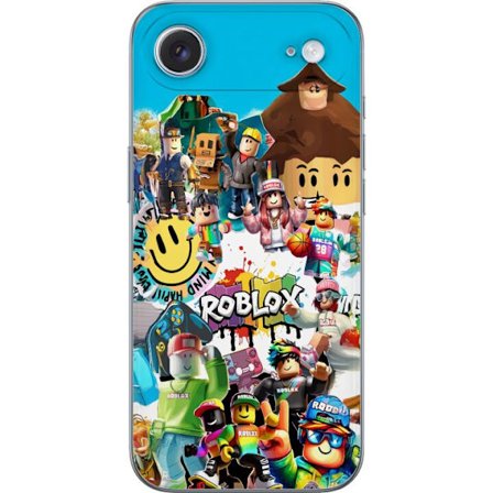 Kompatibelt Mobilskal till Apple Apple iPhone 17 Air Roblox Collage lekfullt och färgstarkt gamingmotiv med ikoniska karaktärer