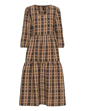 Yaschia 3/4 Dress Brown YAS