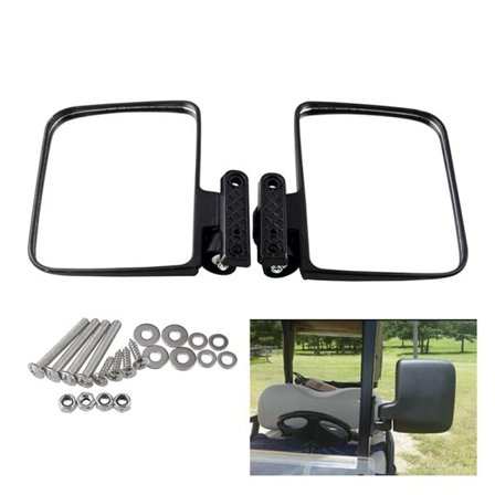 Sidespeil for golfbiler - med konveks linse og justerbart feste