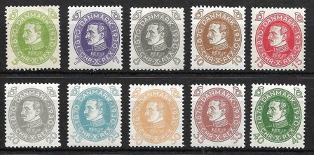 Danmark 1930 - AFA 186-195 - Postfrisk