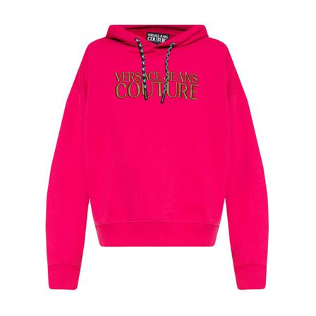 Versace Jeans Couture Hoodie with logo Pink, Herre