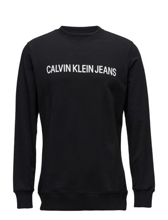 Core Institutional Logo Sweatshirt Sweatshirt Trøje Sort Calvin Klein Jeans
