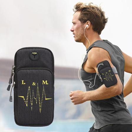 L&m Universalt Sportarmband 5.4-6.2 Tum Grön