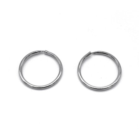 Silverfärgade ring örhängen