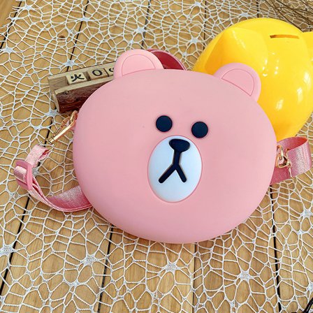 Lovely Women Ny Myntväska Silikon Förvaring Djur Panda Katt Björn Mini Pouch Myntväska Byt plånbok Handväska Hasp Ny Design - stock