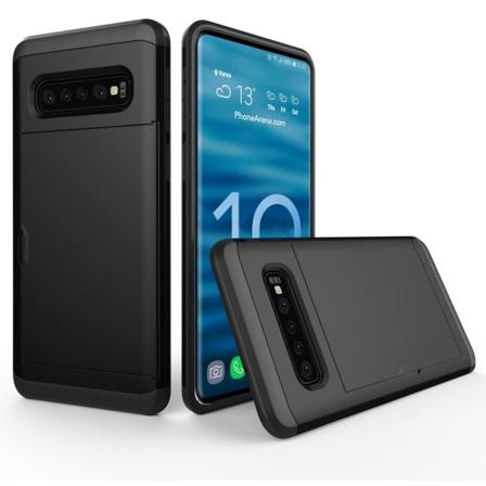 Skal Korttikotelolla Samsung Galaxy S10 Musta