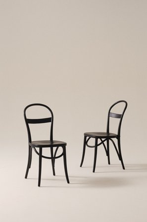 Jotex - Stol 2-pk Black mdf / metall - RIPPATS - Kjøp Spisestoler & kjøkkenstoler hos Jotex