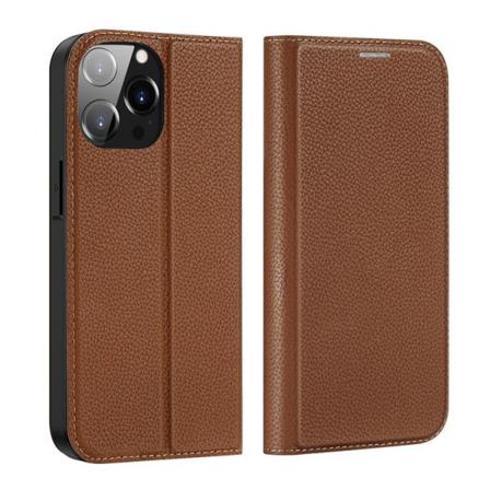 Dux Ducis Iphone 14 Pro Max Plånboksfodral Skin X2 - Brun