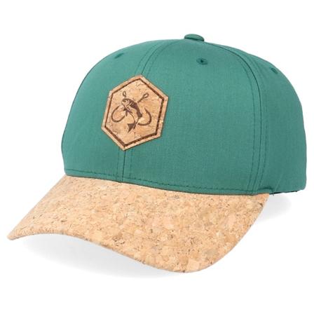 Hunter - Grün adjustable Cap - Fishing Hooks Patch Spruce/Cork Adjustable @ Hatstore