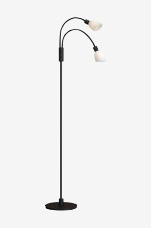 Herstal - Gulvlampe Cut dobbel - Svart - Gulvlamper - Fra Homeroom