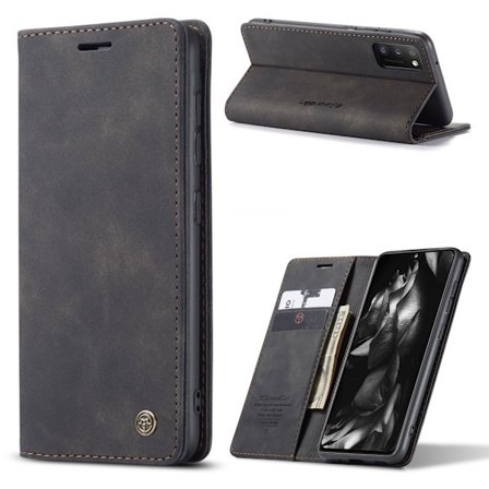 CaseMe Samsung Galaxy A41 Vintage Etui - Sort