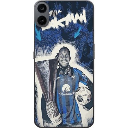 Kompatibelt Mobilskal till Nothing Nothing CMF Phone 1 Ademola Lookmans triumf med pokal blå bakgrund fotbollsmotiv fylld av energi och segerkänsla