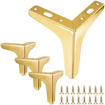 4 Stk Møbelfødder Trekant Bord Stol Skab Sofaben