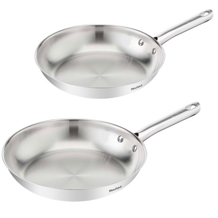 Tefal Duetto ON stekepannesett 24 + 28 cm' - 'Rustfritt stål