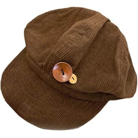 Dame Retro Indie Flat Hunting Hat Vintage Harajuku Paperboy Painter Hat Japansk Løs Fløjlsbukser Newsboy Hat