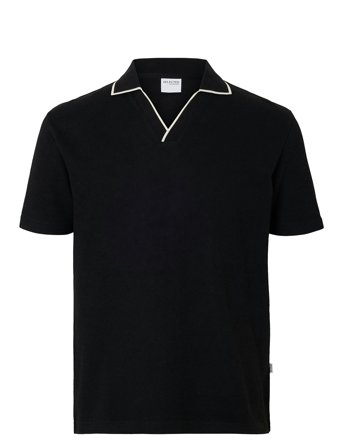 Selected | Slhsangev Split Neck Ss Polo | L