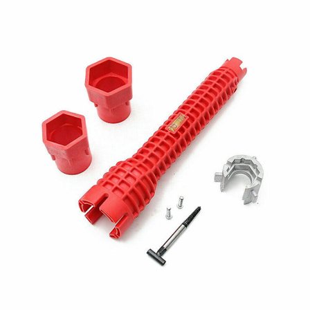 8 in 1 hana- ja lavuaari-asentaja-avain keittiön putkistokorjaukseen