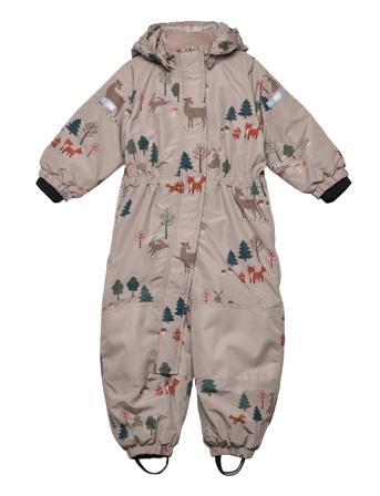 Overall Functional Taslan Aop Outerwear Coveralls Snow/ski Coveralls & Sets Grå Lindex