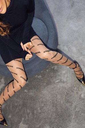 Tights Logo Angle 18den Nude S/M