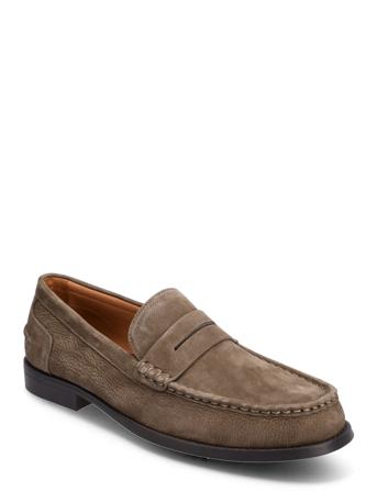 Nubuck Leather Moccasin Mask Moccasin Mokasiner Lave Sko Kakigrønn Mango*Betinget Tilbud