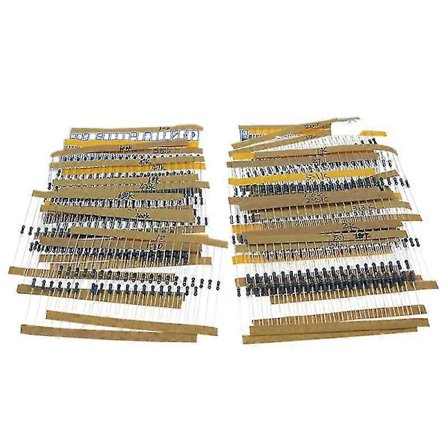 1/4w Metallfilm-motstandsett 10 -1m Ohm Mye brukt i produktutvikling