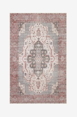 KM Home - Tvättbar matta Saveh - Flerfärgad - Lugg & ryamattor - 280X380 - Från Homeroom