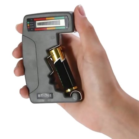 Treki Universal Digital Batteritester til AA AAA C D N 9V 1.5V Knapcelle Mini Batterier