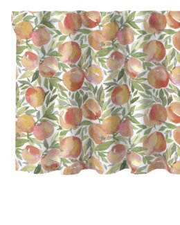 Mutiband frakke med trykte ferskner Abrikos