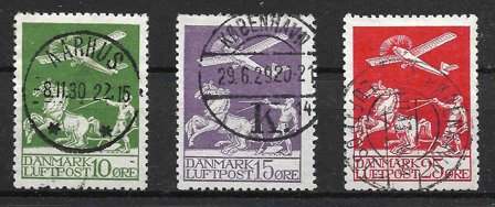 Danmark 1925 - AFA 144-146 - Stemplet
