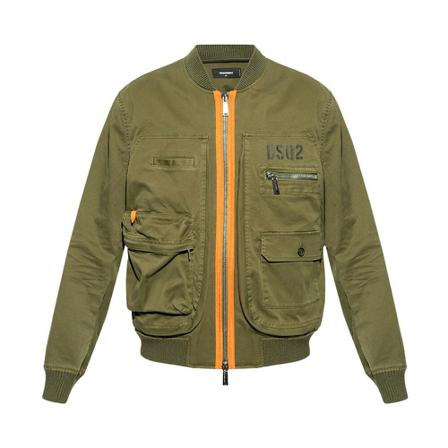 Dsquared2 - Bomberjackor - Grön - Herr - Storlek: S, Herr, Storlek: S