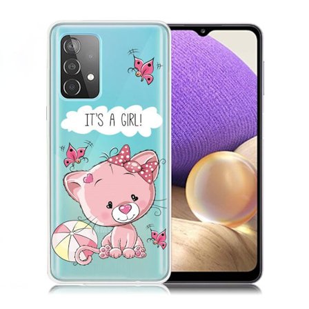 Deco Samsung Galaxy A32 5G kotelot - Vaaleanpunainen Karhu