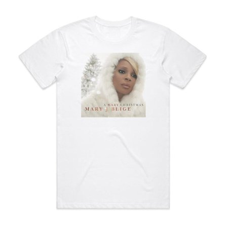Mary J Blige A Mary Christmas T-shirt Vit